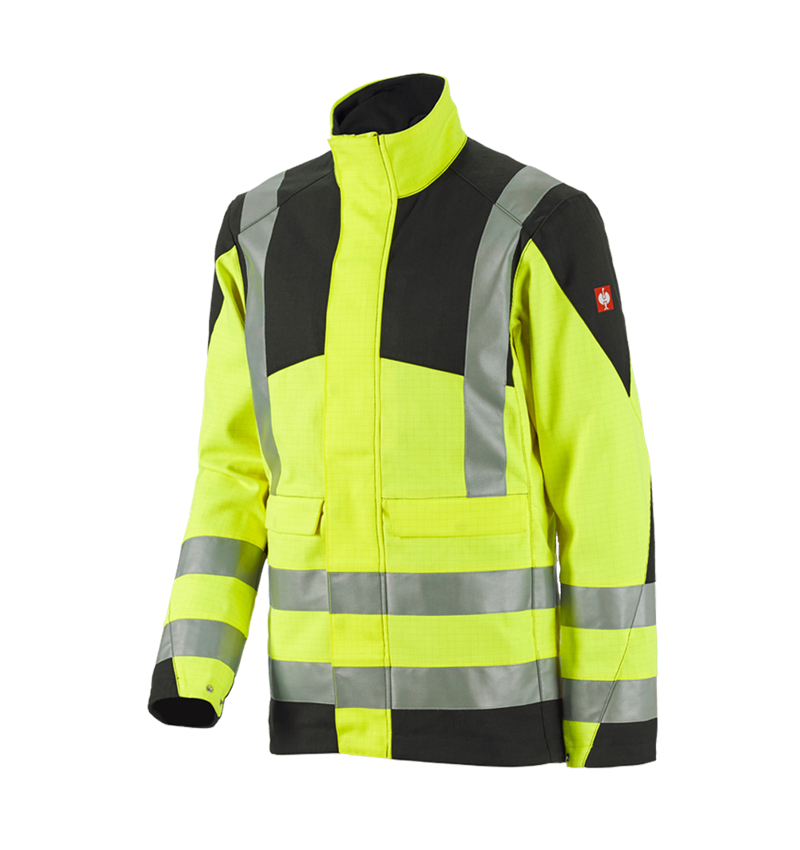 Pracovné bundy: Pracovná bunda e.s. multinorm high-vis + výstražná žltá/čierna 2