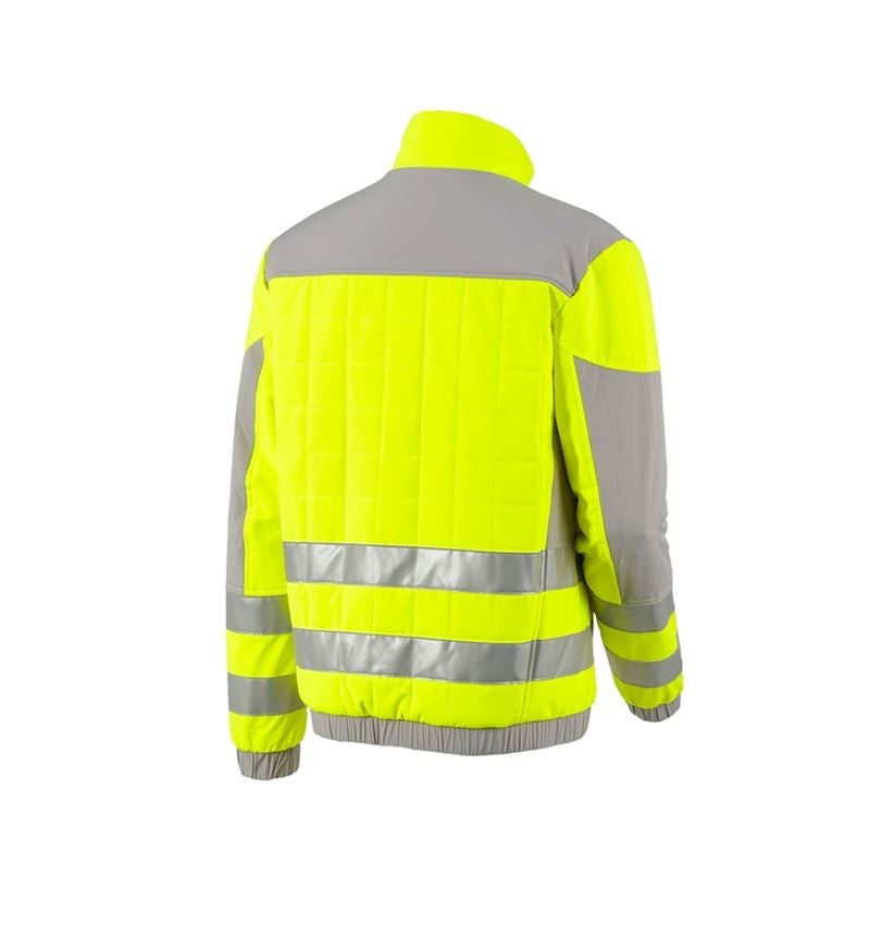 Pracovné bundy: Výstražná bunda e.s.concrete + výstražná žltá/perlová sivá 3
