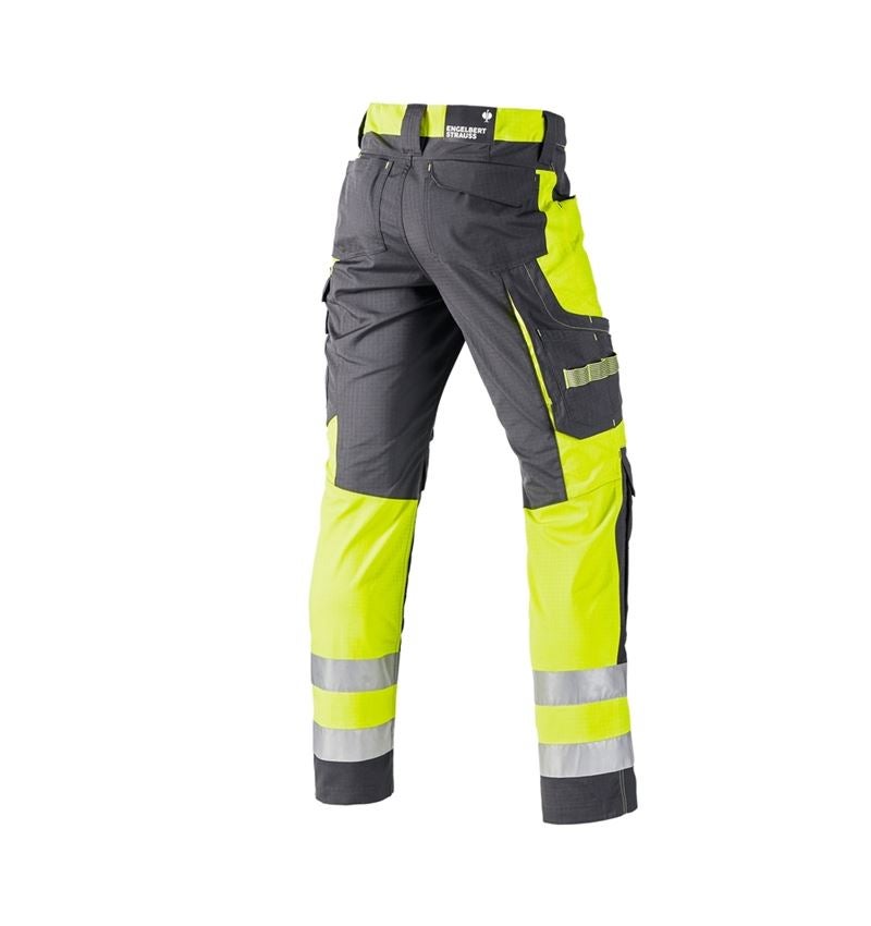 Pracovné nohavice: Výstražné nohavice e.s.concrete + antracitová/výstražná žltá 3