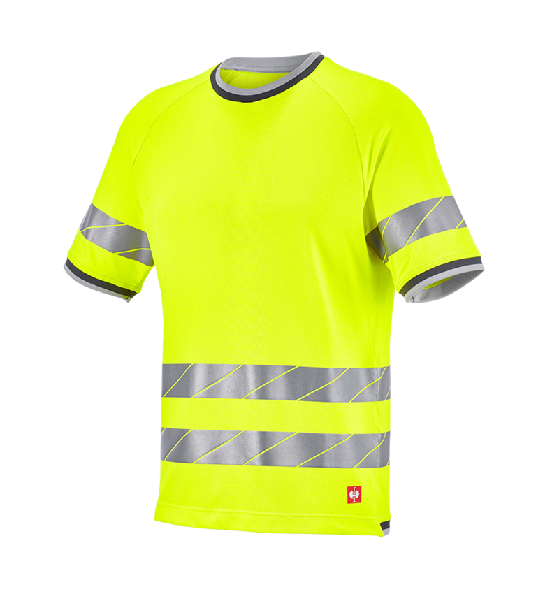 Tričká, pulóvre a košele: Reflexné ochranné funkčné tričko e.s.ambition + výstražná žltá/antracitová 7