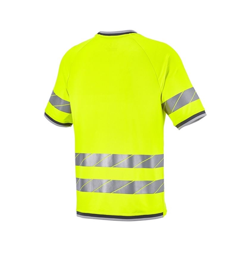 Tričká, pulóvre a košele: Reflexné ochranné funkčné tričko e.s.ambition + výstražná žltá/antracitová 8