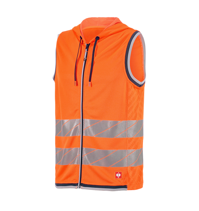 Odevy: Reflexné ochranné funkčné vesty e.s.ambition + výstražná oranžová/tmavomodrá 9