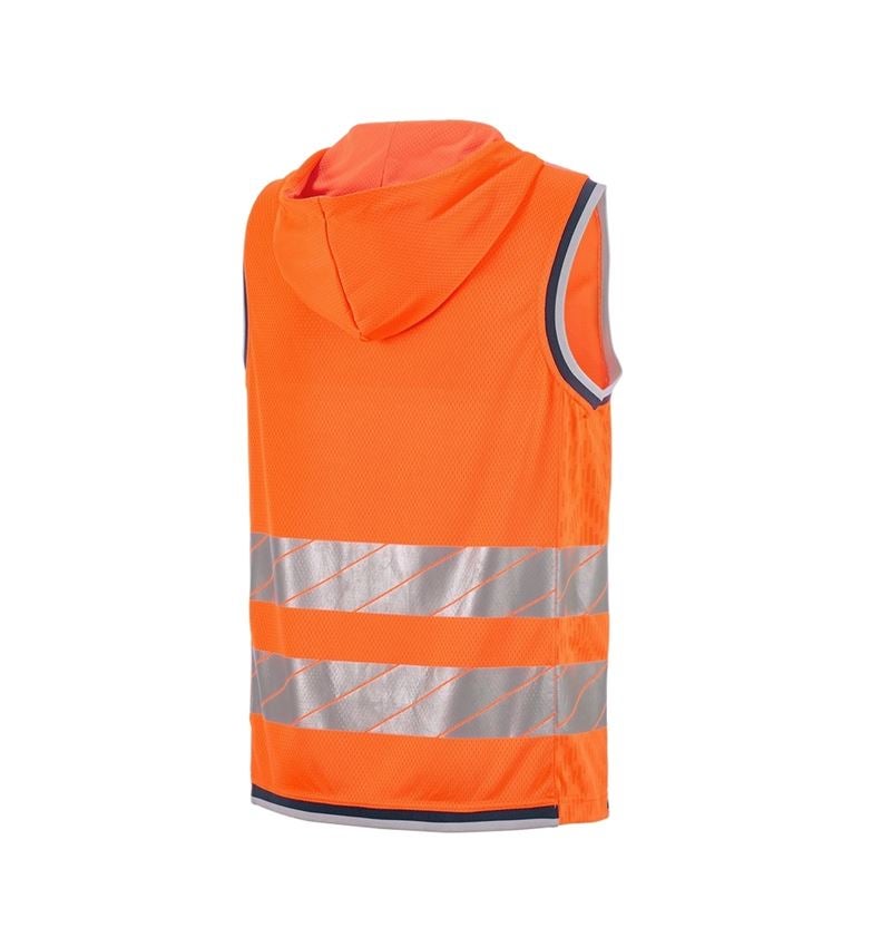 Odevy: Reflexné ochranné funkčné vesty e.s.ambition + výstražná oranžová/tmavomodrá 10