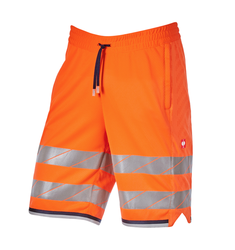 Témy: Reflexné funkčné šortky e.s.ambition + výstražná oranžová/tmavomodrá 5