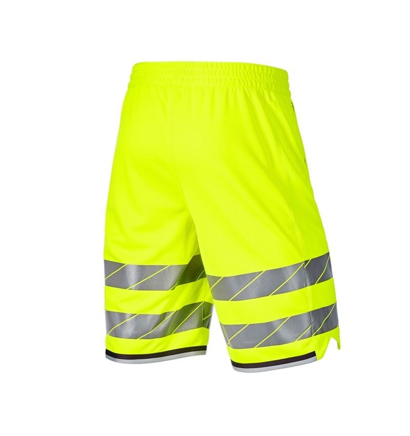 Pracovné nohavice: Reflexné funkčné šortky e.s.ambition + výstražná žltá/antracitová 9