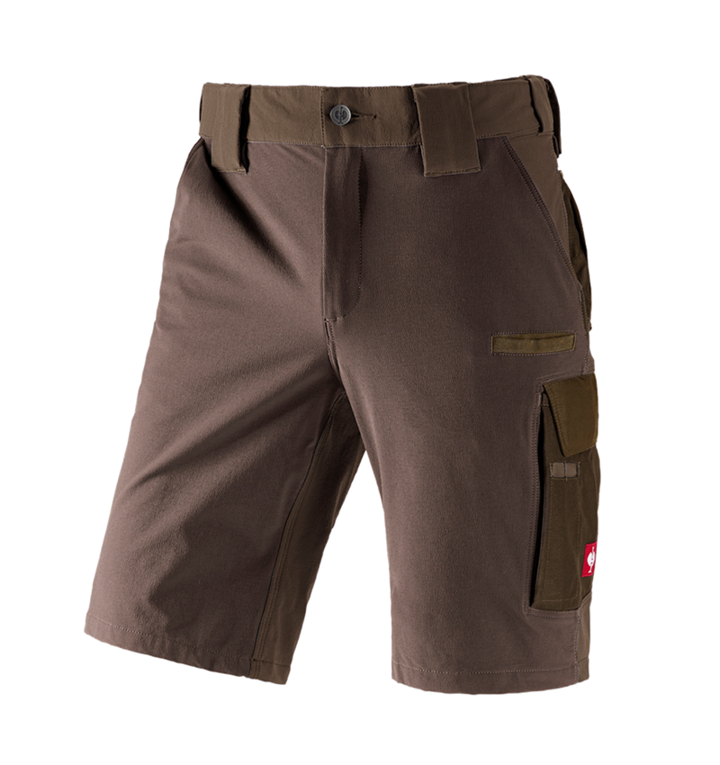 Pracovné nohavice: Funkčné šortky e.s.dynashield + lieskový oriešok/gaštanová 2