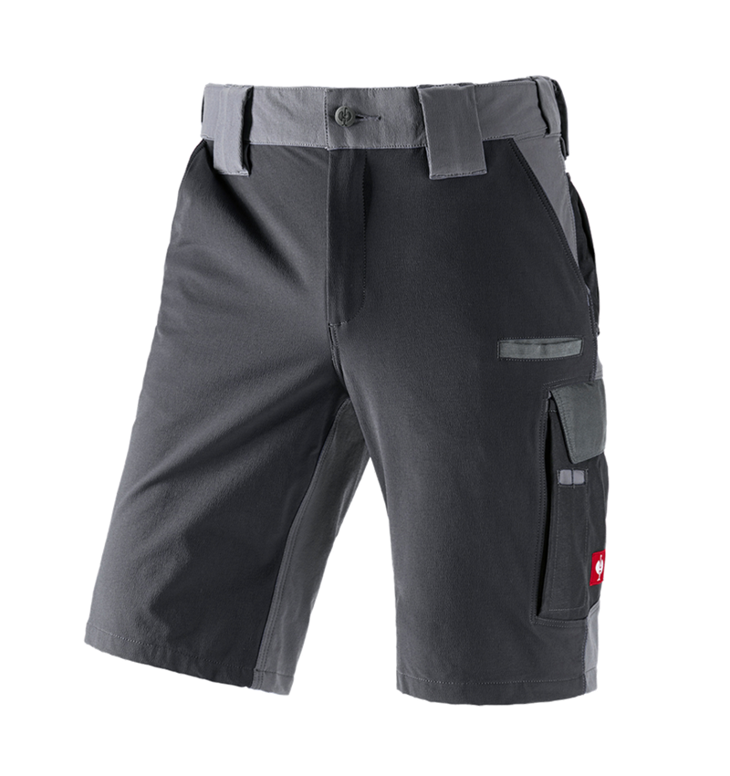 Pracovné nohavice: Funkčné šortky e.s.dynashield + cementová/grafitová 1