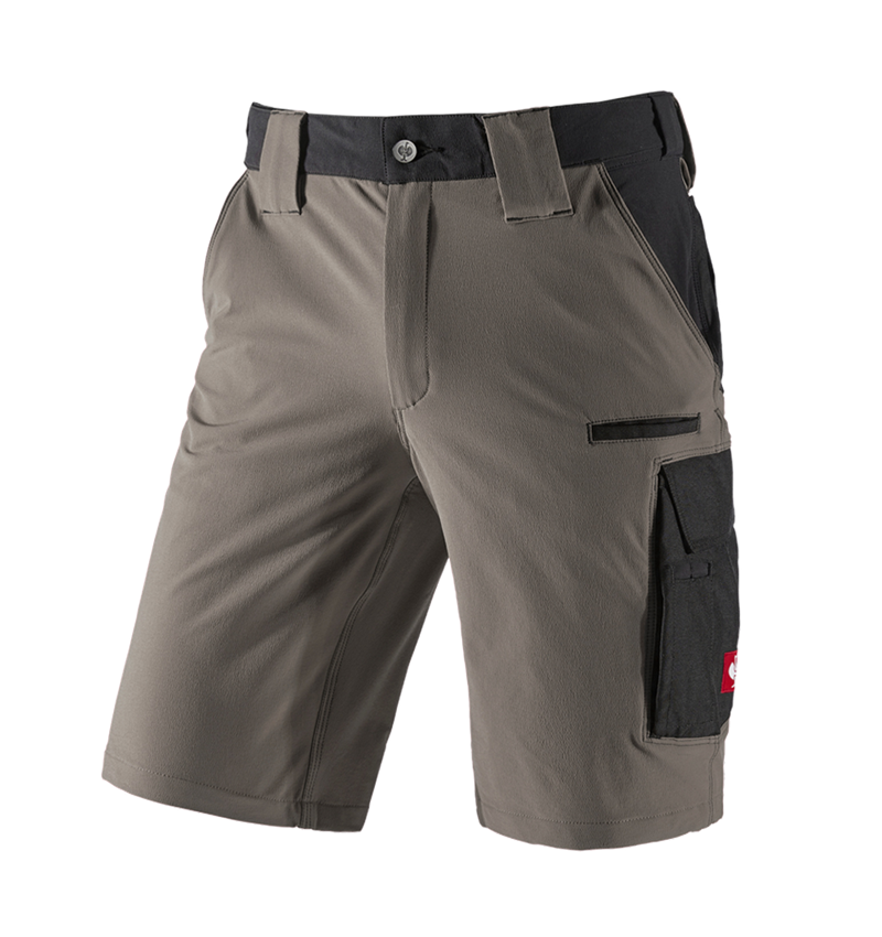 Pracovné nohavice: Funkčné šortky e.s.dynashield + kamenná/čierna 2