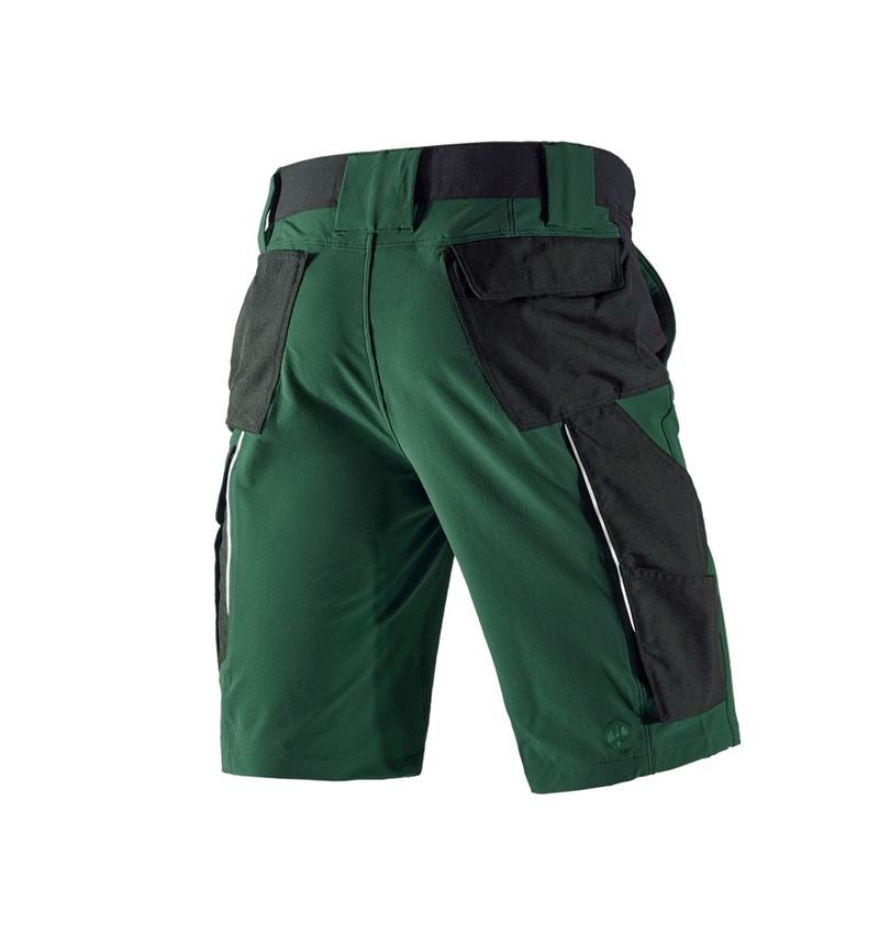 Pracovné nohavice: Funkčné šortky e.s.dynashield + zelená/čierna 3