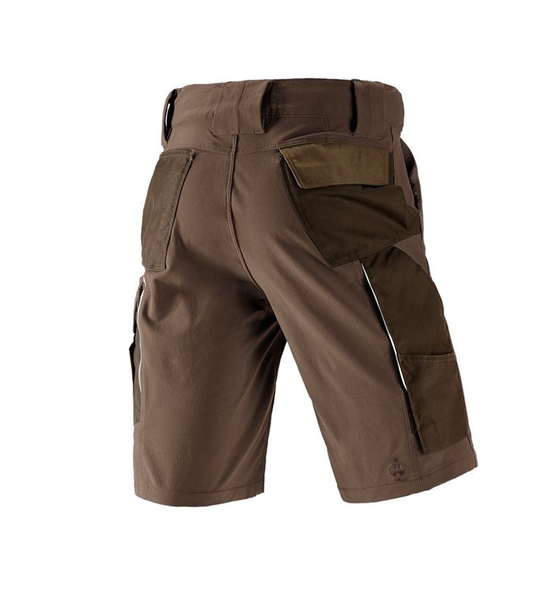 Pracovné nohavice: Funkčné šortky e.s.dynashield + lieskový oriešok/gaštanová 3