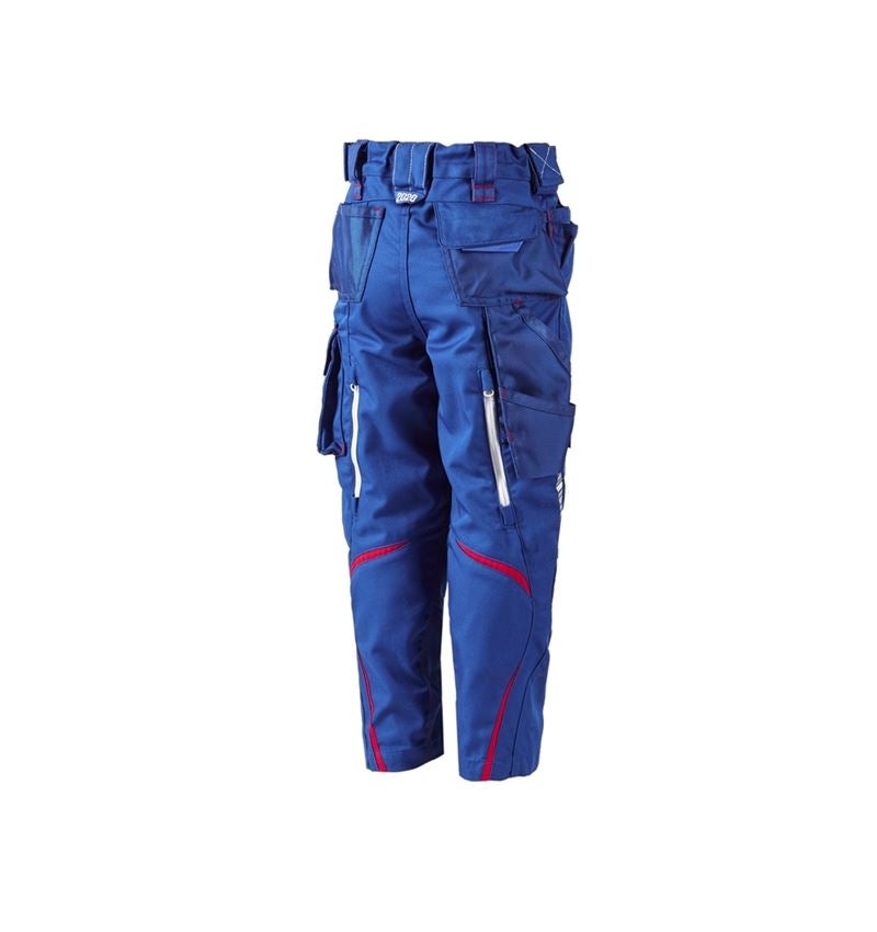 Nohavice: Nohavice do pása e.s.motion 2020, detské + nevadzovo modrá/ohnivá červená 3