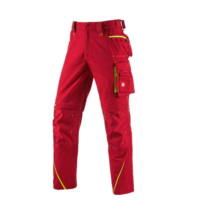 Inštalatér: Nohavice do pása e.s.motion 2020 + ohnivá červená/výstražná žltá 2