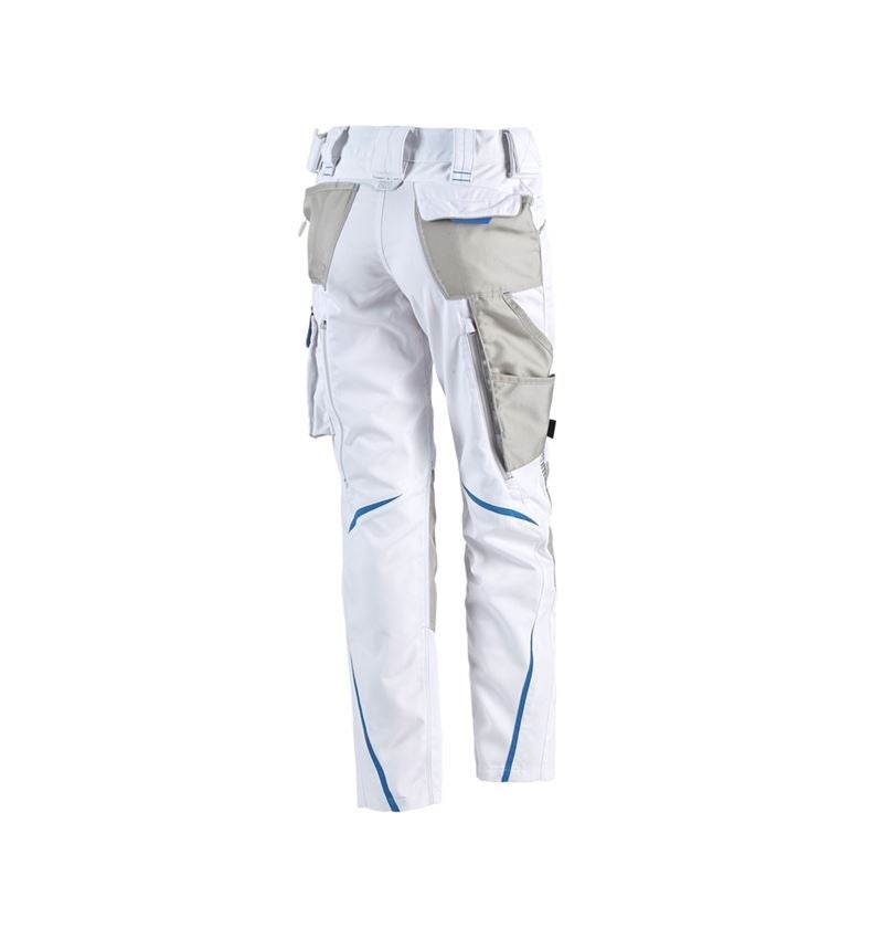 Inštalatér: Dámske nohavice e.s.motion 2020 + biela/enciánová modrá 3