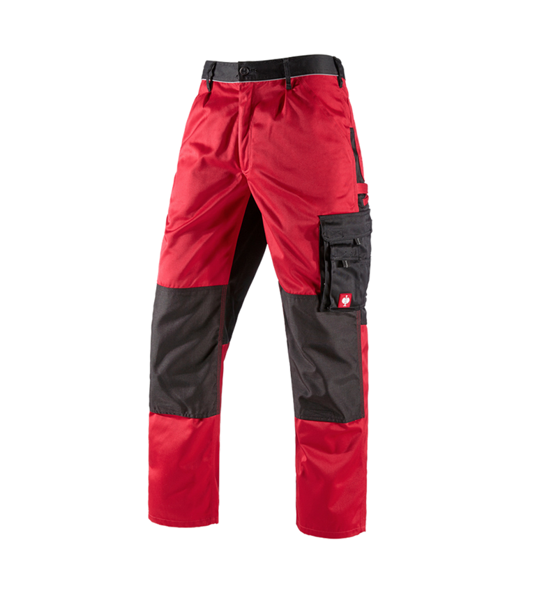 Pracovné nohavice: Nohavice do pása e.s.image + červená/čierna 8