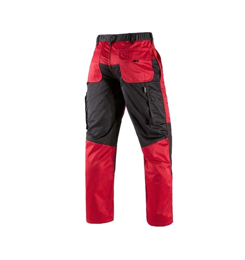 Pracovné nohavice: Nohavice do pása e.s.image + červená/čierna 9