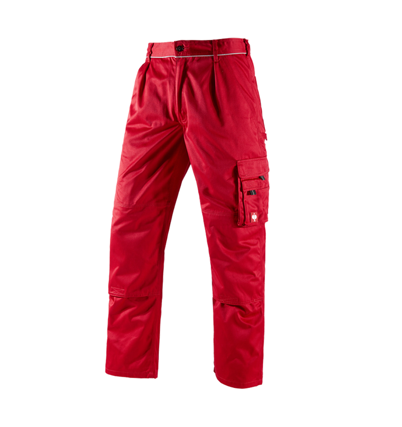Pracovné nohavice: Nohavice do pása e.s.classic + červená 2