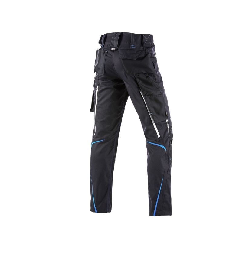 Pracovné nohavice: Zimné nohavice do pása e.s.motion 2020, pánske + grafitová/enciánová modrá 3