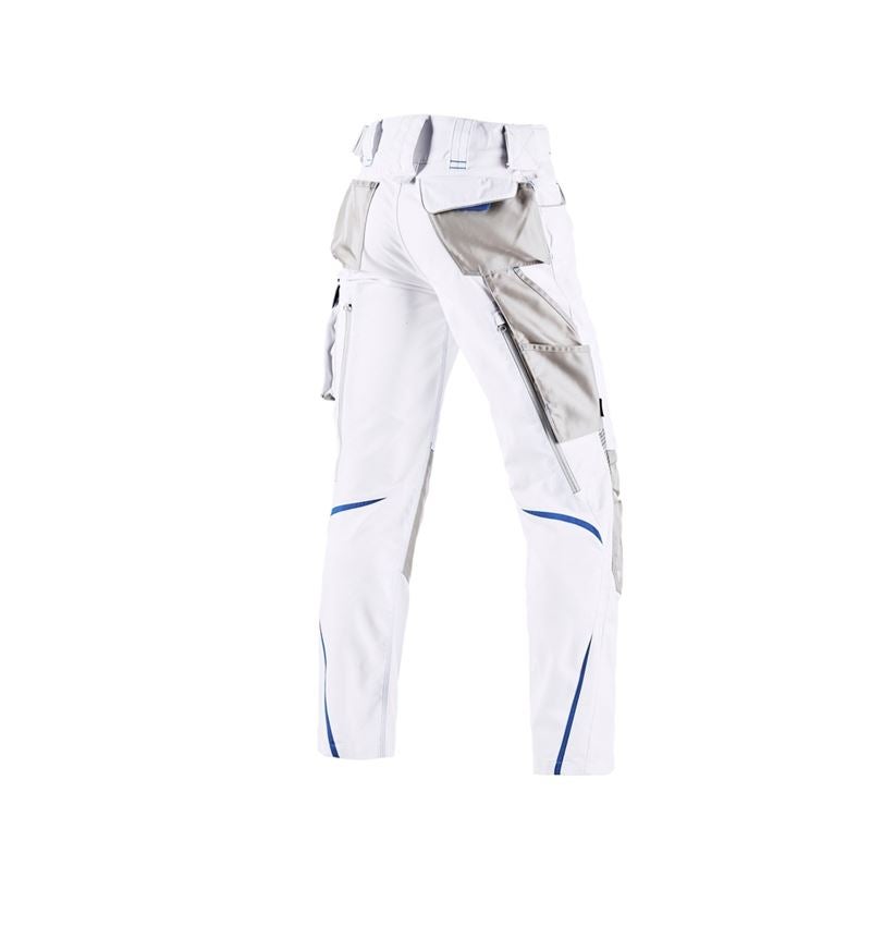Studená: Zimné nohavice do pása e.s.motion 2020, pánske + biela/enciánová modrá 4