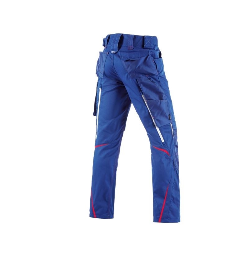 Inštalatér: Zimné nohavice do pása e.s.motion 2020, pánske + nevadzovo modrá/ohnivá červená 3