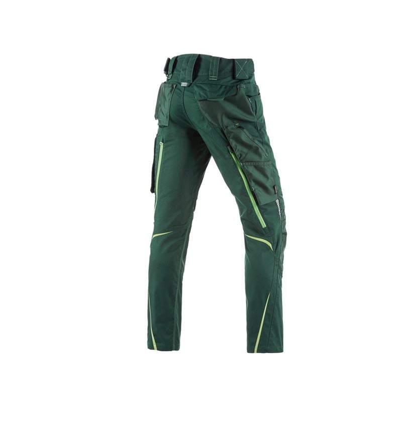Pracovné nohavice: Zimné nohavice do pása e.s.motion 2020, pánske + zelená/morská zelená 1