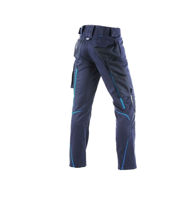 Pracovné nohavice: Zimné nohavice do pása e.s.motion 2020, pánske + tmavomodrá/atolová 3