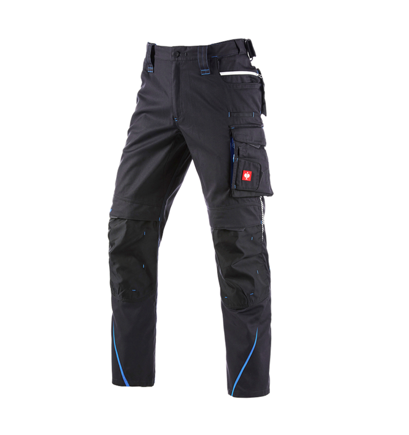Pracovné nohavice: Zimné nohavice do pása e.s.motion 2020, pánske + grafitová/enciánová modrá 2
