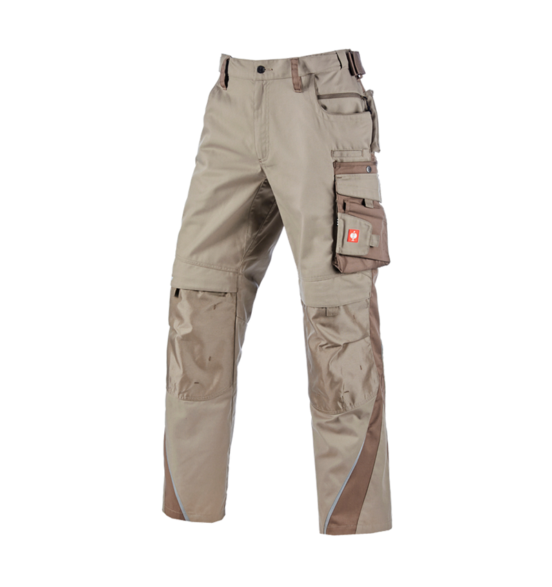 Pracovné nohavice: Zimné nohavice do pása e.s.motion + hlinená/rašelina 2