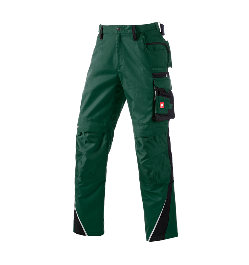 Pracovné nohavice: Zimné nohavice do pása e.s.motion + zelená/čierna 2