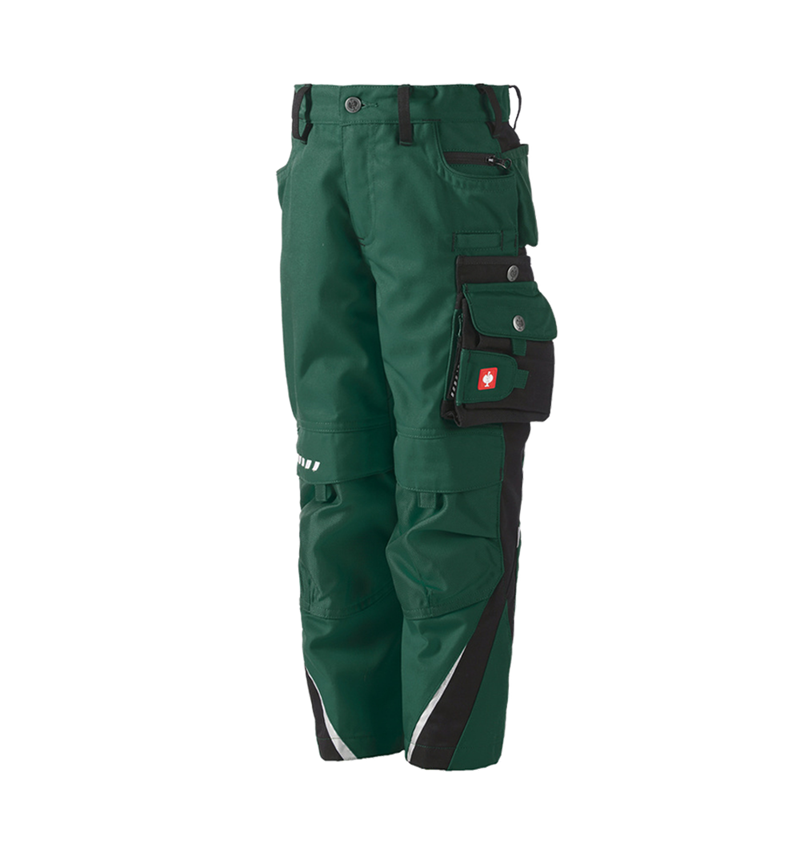 Nohavice: Detské nohavice do pása e.s.motion + zelená/čierna 1