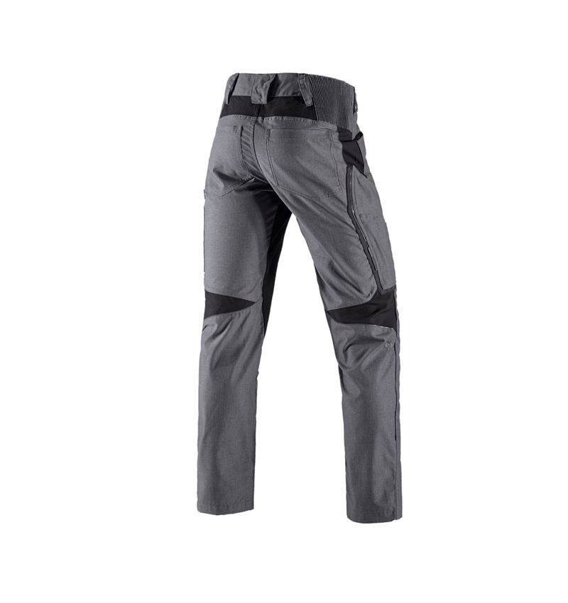 Pracovné nohavice: Nohavice do pása e.s.vision, pánske + cementová melanž/čierna 3