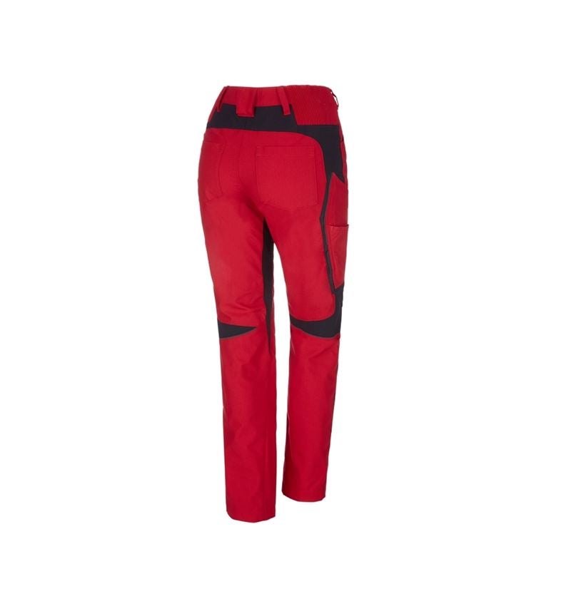Pracovné nohavice: Dámske nohavice e.s.vision + červená/čierna 3