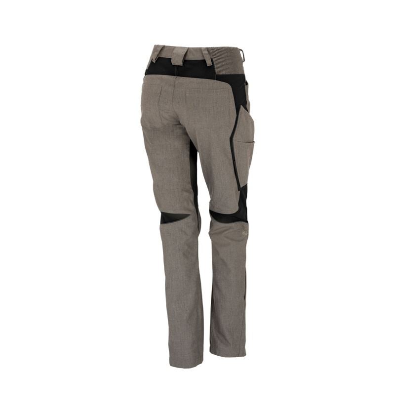 Pracovné nohavice: Dámske nohavice e.s.vision + kamenná melanž/čierna 3