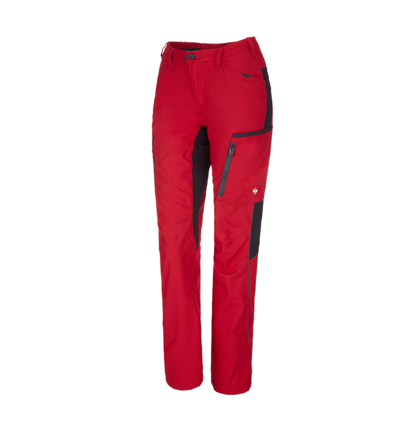 Pracovné nohavice: Dámske nohavice e.s.vision + červená/čierna 2
