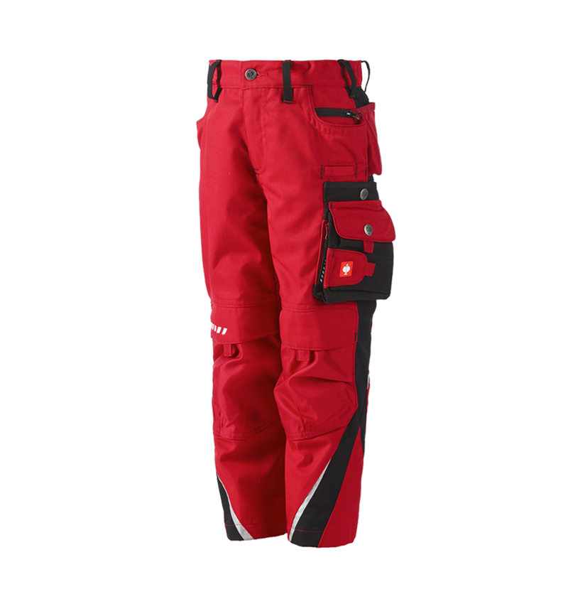 Nohavice: Detské nohavice do pása e.s.motion zima + červená/čierna
