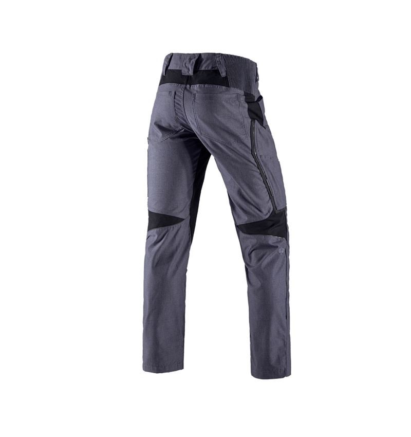 Pracovné nohavice: Zimné nohavice do pása e.s.vision + pacifická melanž/čierna 3