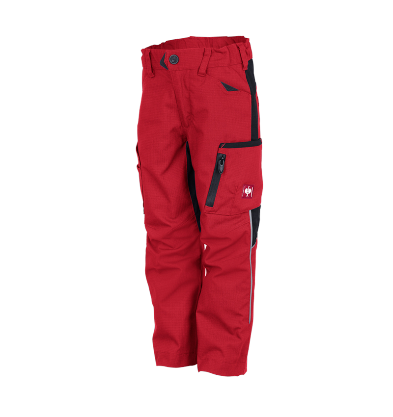 Nohavice: Zimné nohavice do pása e.s.vision, detské + červená/čierna