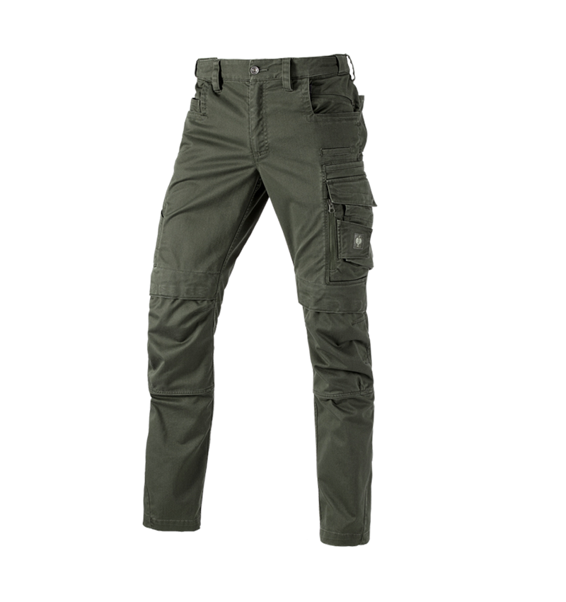 Pracovné nohavice: Nohavice do pása e.s.motion ten + maskáčová zelená 2