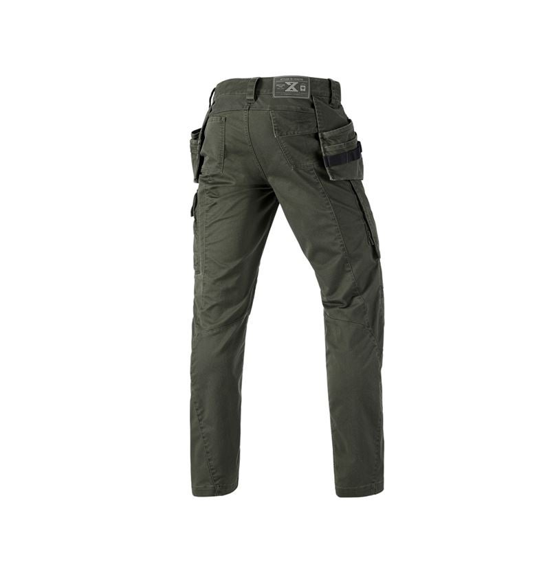 Pracovné nohavice: Nohavice do pása e.s.motion ten tool-pouch + maskáčová zelená 1