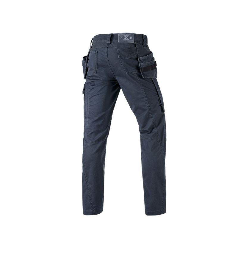 Pracovné nohavice: Nohavice do pása e.s.motion ten tool-pouch + bridlicová modrá 3