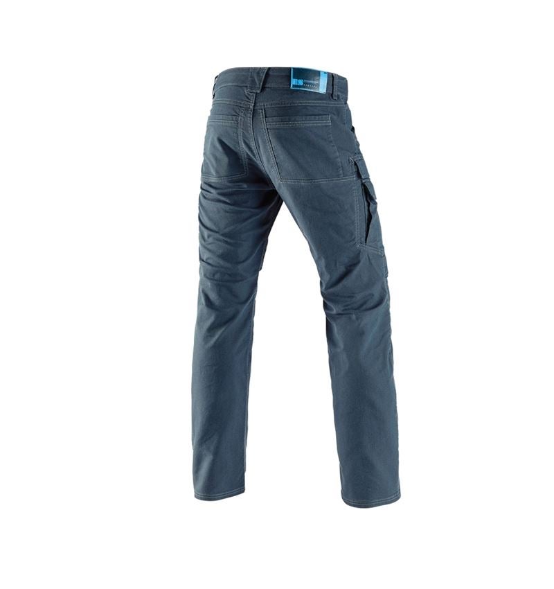 Pracovné nohavice: Pracovné cargo nohavice e.s.vintage + arktická modrá 3