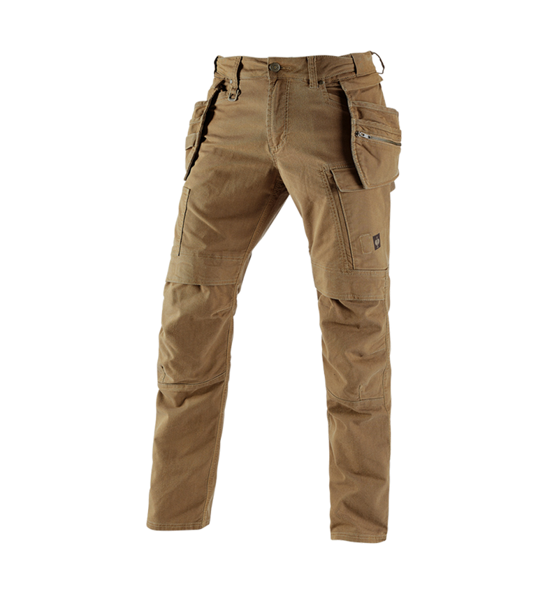 Pracovné nohavice: Puzdrové nohavice do pása e.s.vintage + sépiová 1