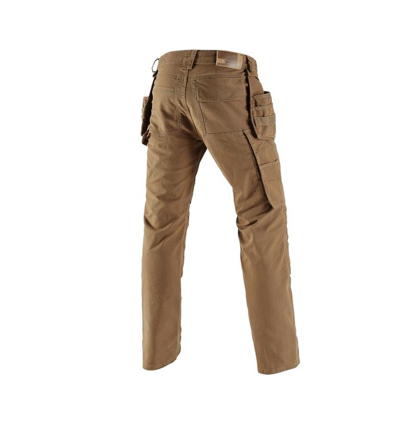 Pracovné nohavice: Puzdrové nohavice do pása e.s.vintage + sépiová 2