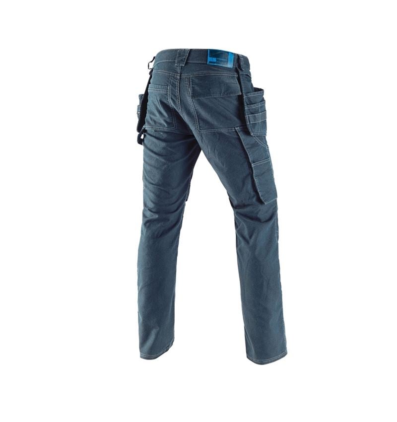 Pracovné nohavice: Puzdrové nohavice do pása e.s.vintage + arktická modrá 3