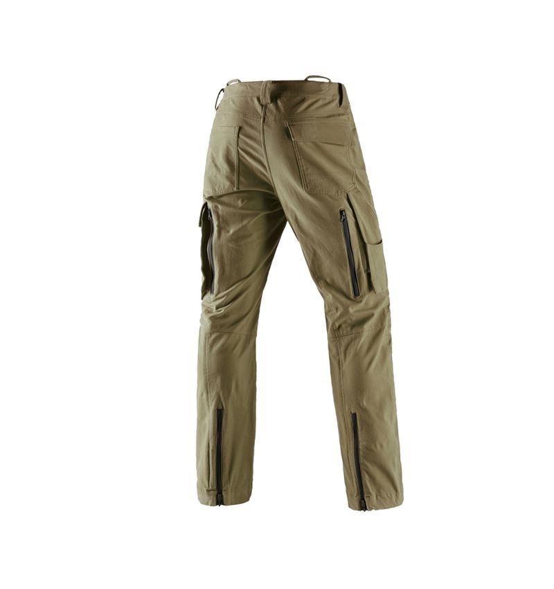 Pracovné nohavice: Les. nohav., ochr. proti prerez. e.s.cotton touch + bahenná zelená 3