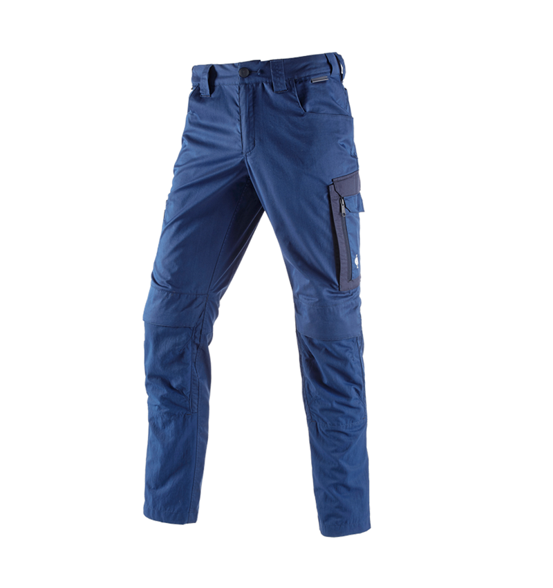 Pracovné nohavice: Nohavice do pása e.s.concrete light + alkalická modrá/tmavomodrá 3