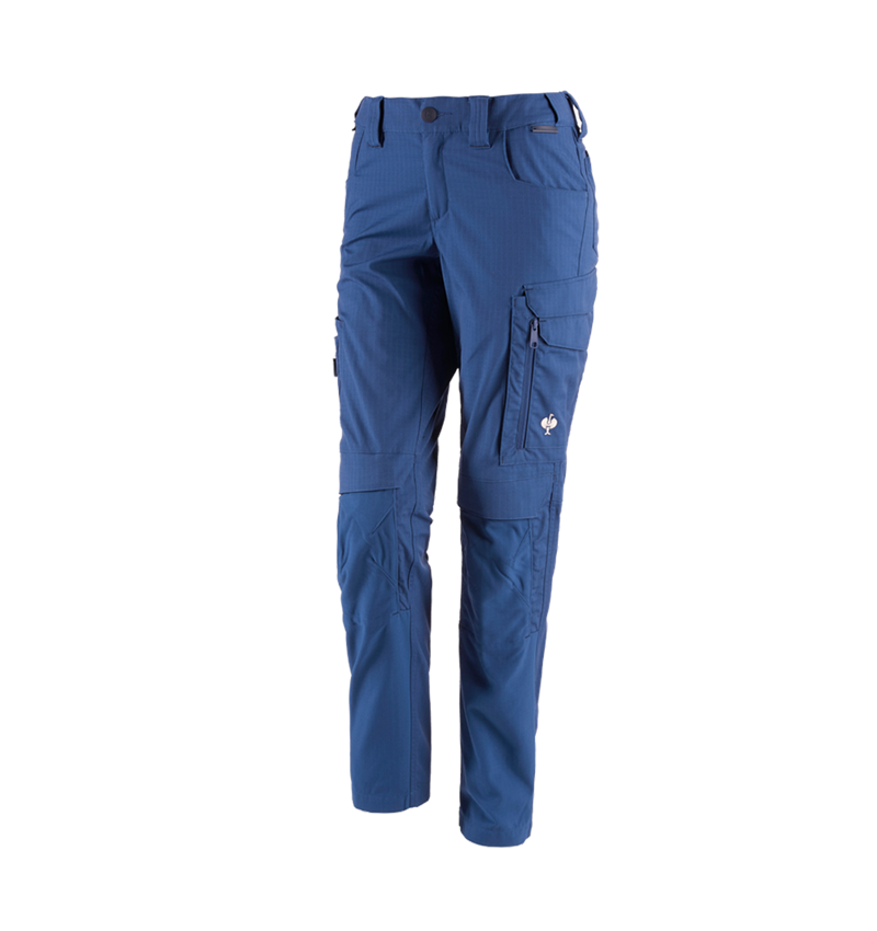 Pracovné nohavice: Nohavice do pása e.s.concrete solid, dámske + alkalická modrá 2