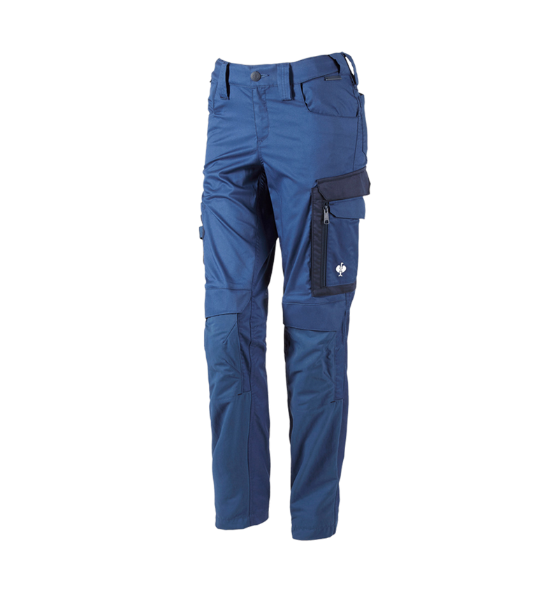 Pracovné nohavice: Nohavice do pása e.s.concrete light, dámske + alkalická modrá/tmavomodrá 2