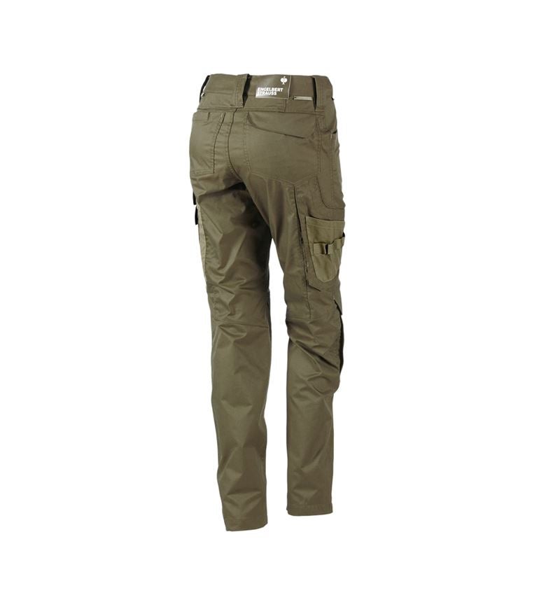 Pracovné nohavice: Nohavice do pása e.s.concrete light, dámske + bahenná zelená/kavyľová zelená 3
