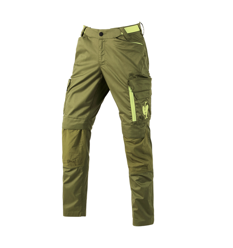 Pracovné nohavice: Nohavice do pása e.s.trail + borievkovo zelená/limetkovo zelená 3