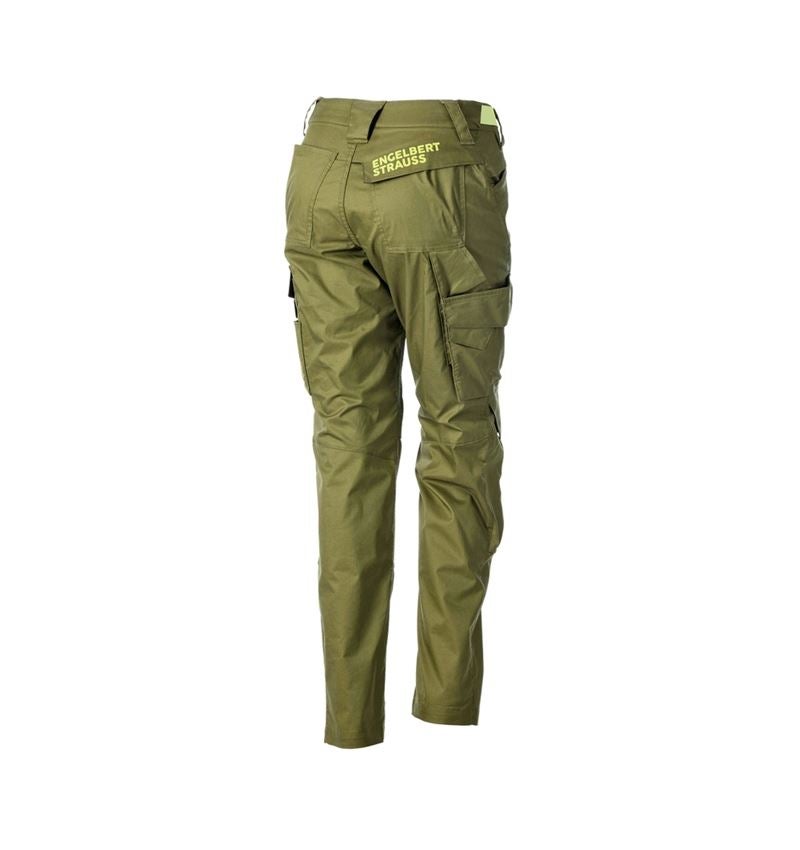 Pracovné nohavice: Nohavice do pása e.s.trail, dámske + borievkovo zelená/limetkovo zelená 4